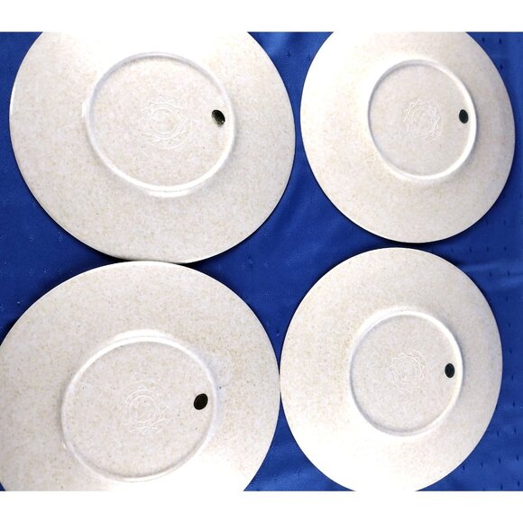 Eco Plates Coldwater Creek 4 Plate Set Kitchen Decor Flower Pattern Evergreen - Picture 8 of 14